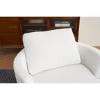 Fauteuil pivotant en velours côtelé moderne, lot de 1