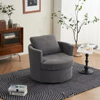 Fauteuil pivotant en velours côtelé moderne, lot de 1