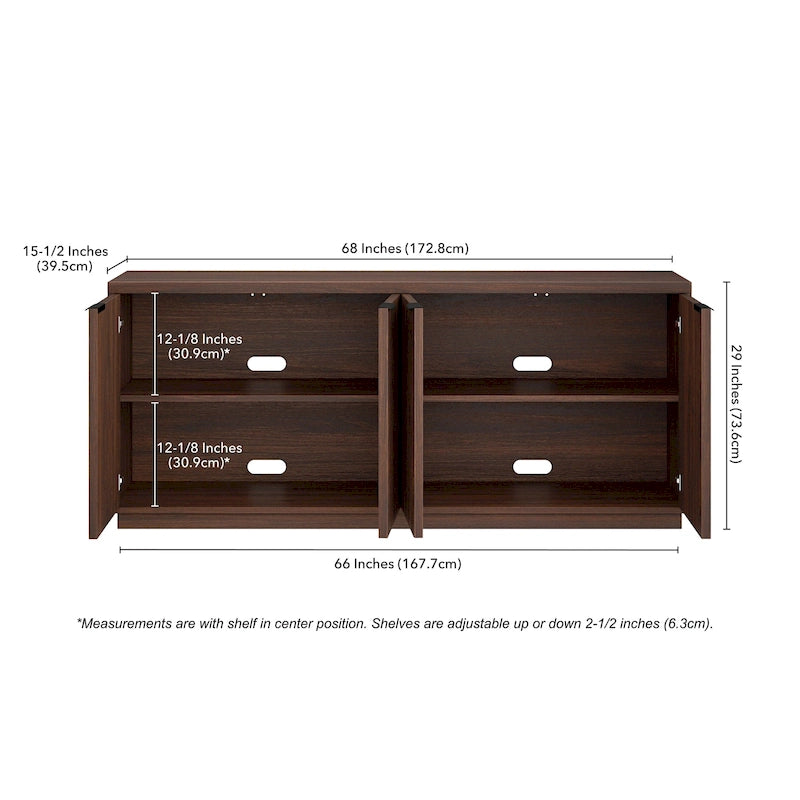 Table de buffet rectangulaire de 68 po de large