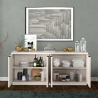 Table de buffet rectangulaire de 68 po de large