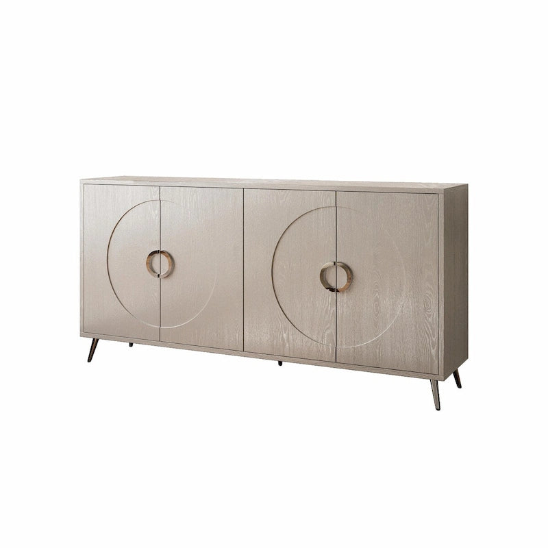 Bahut moderne en bois laqué 4 portes