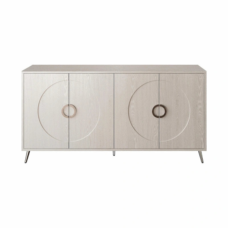 Bahut moderne en bois laqué 4 portes