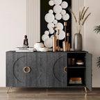 Bahut moderne en bois laqué 4 portes