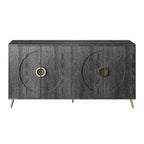 Bahut moderne en bois laqué 4 portes